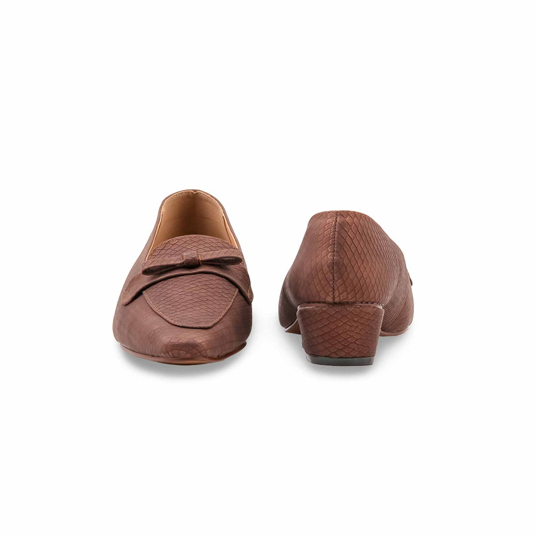 Brown Court Shoes For Ladies WN7610