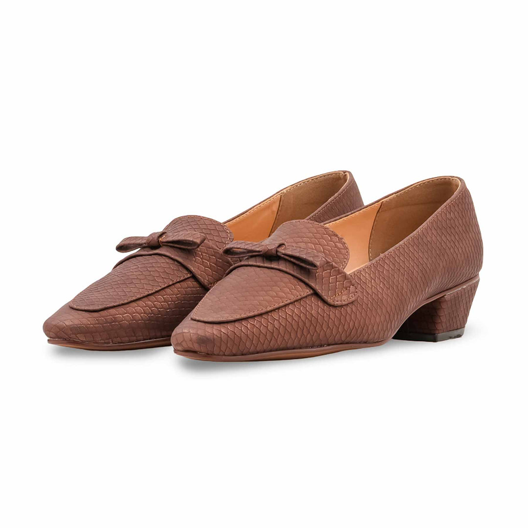 Brown Court Shoes For Ladies WN7610