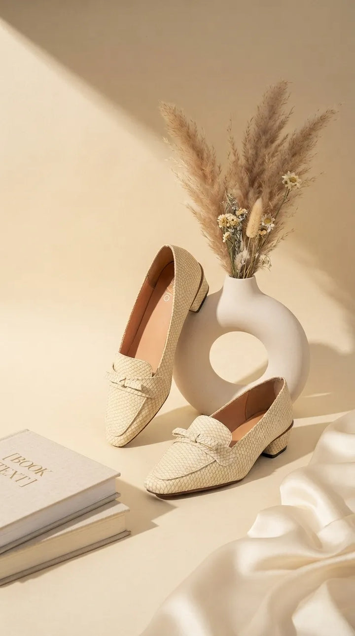 Beige Court Shoes For Women WN7610