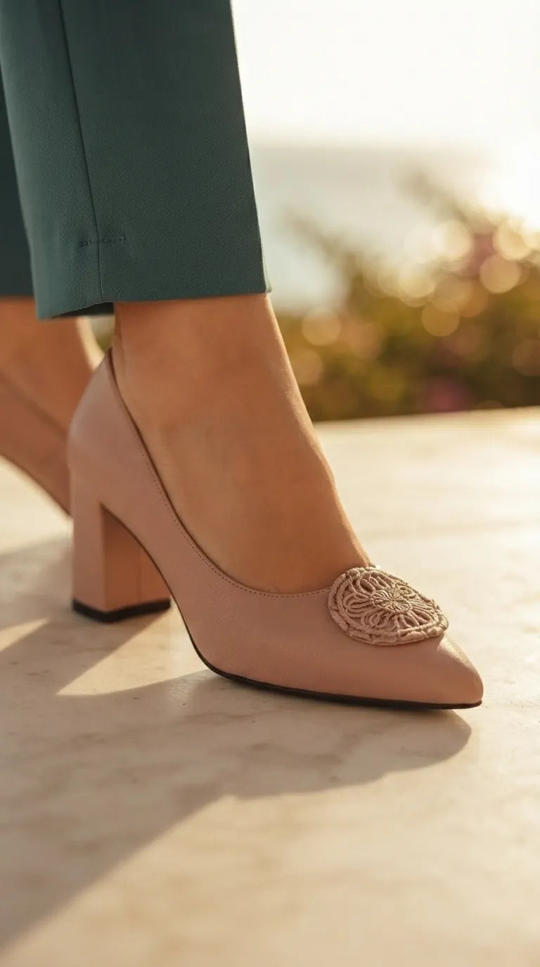 Pink Court Shoes For Ladies WN7613