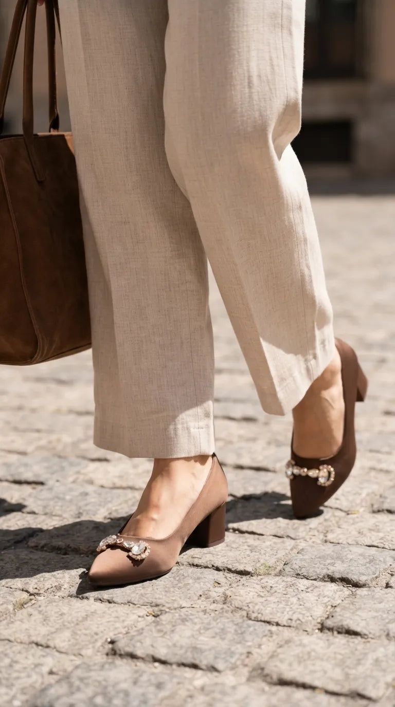 Coffee Court Shoes For Ladies WN7621