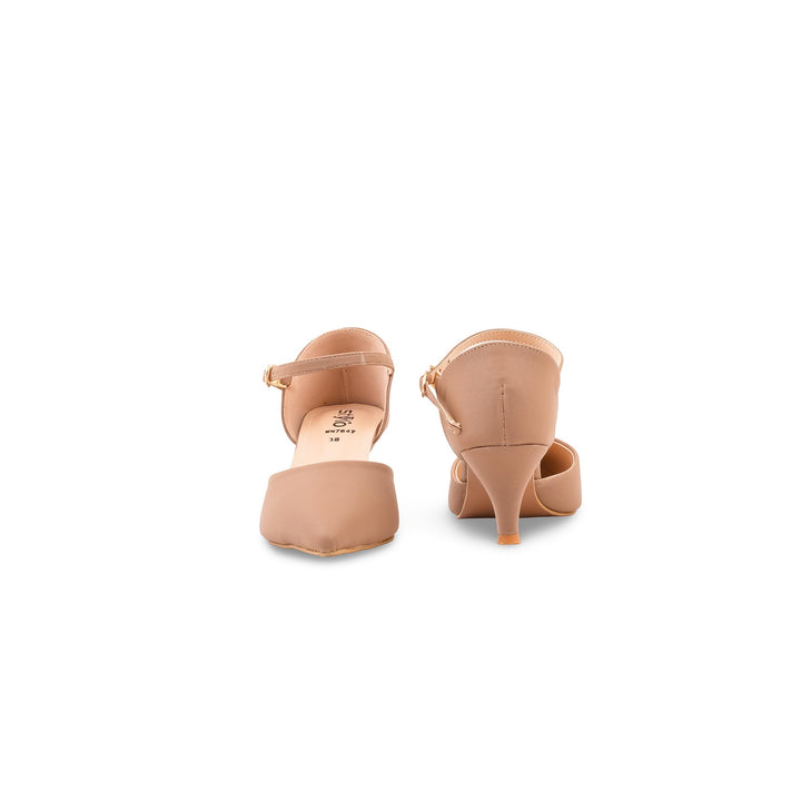 Beige Court Shoes For Ladies WN7647