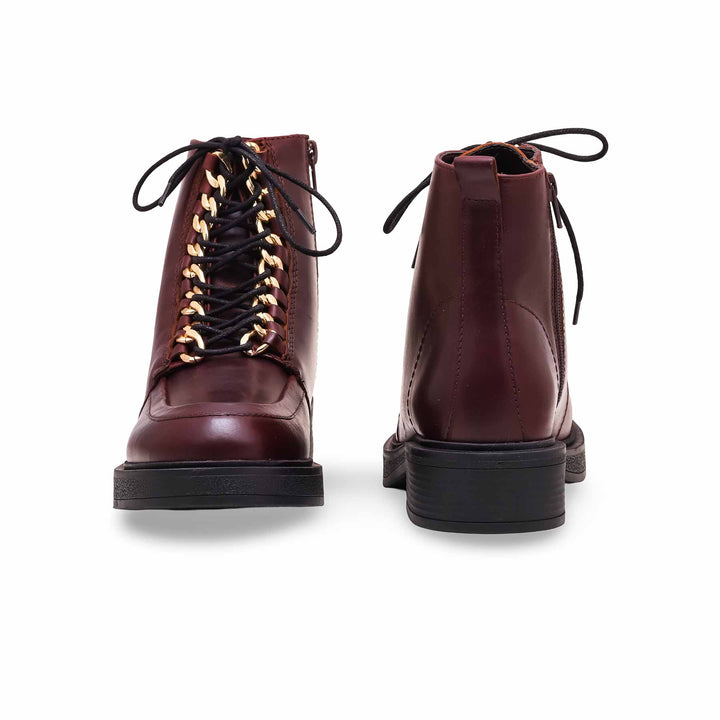 Maroon Long Shoes WN9019