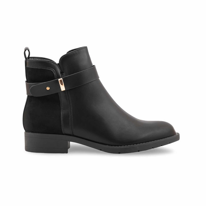 Black Long Shoes For Ladies WN9025