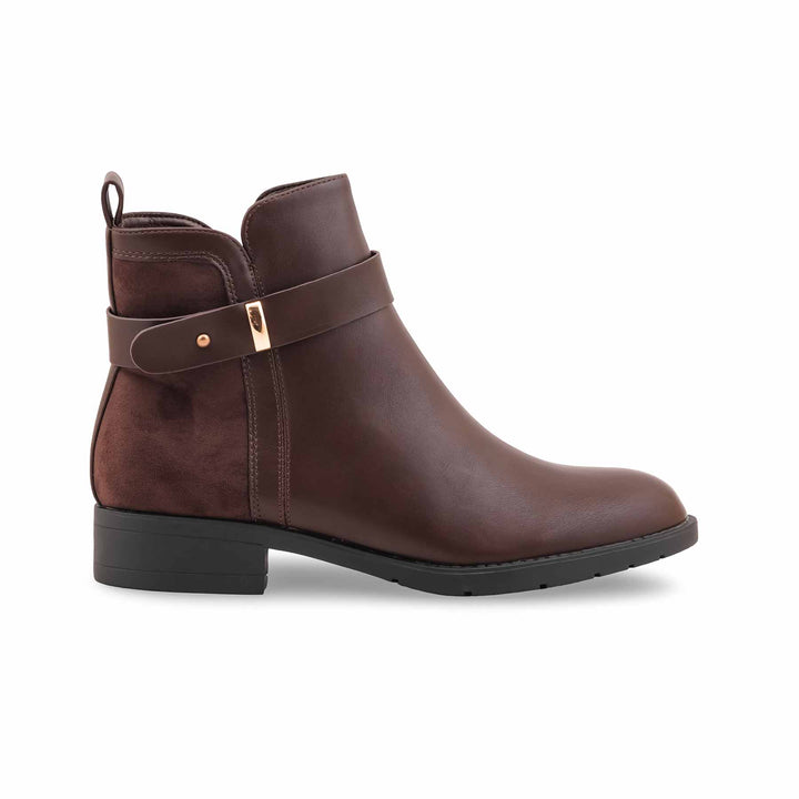 Brown Long Shoes For Ladies WN9025