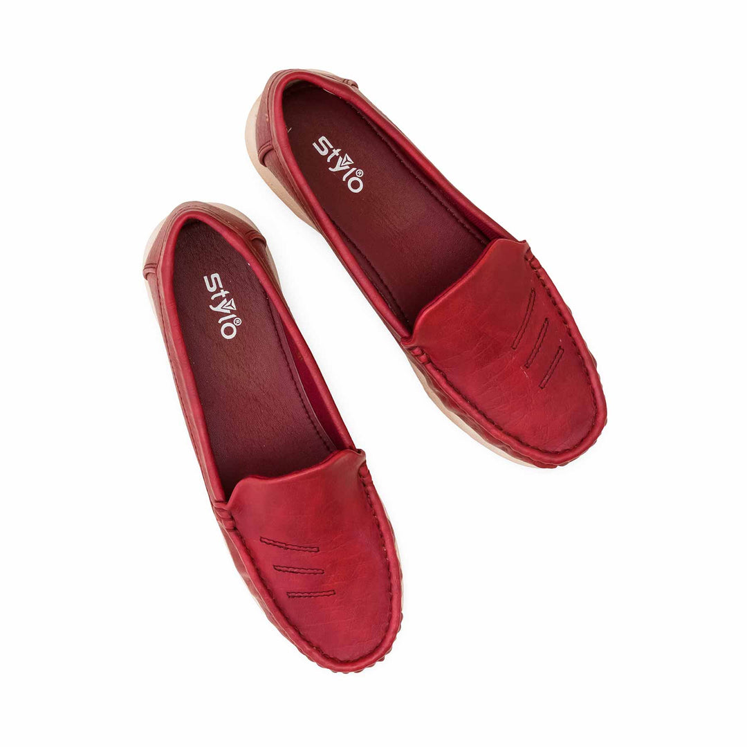 Red Moccasin For Women WNS009
