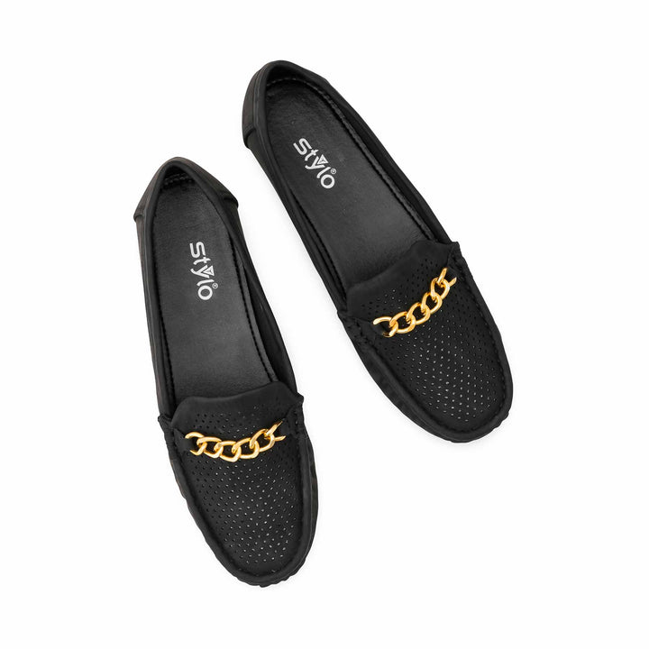 Black Moccasin For Women WNS012