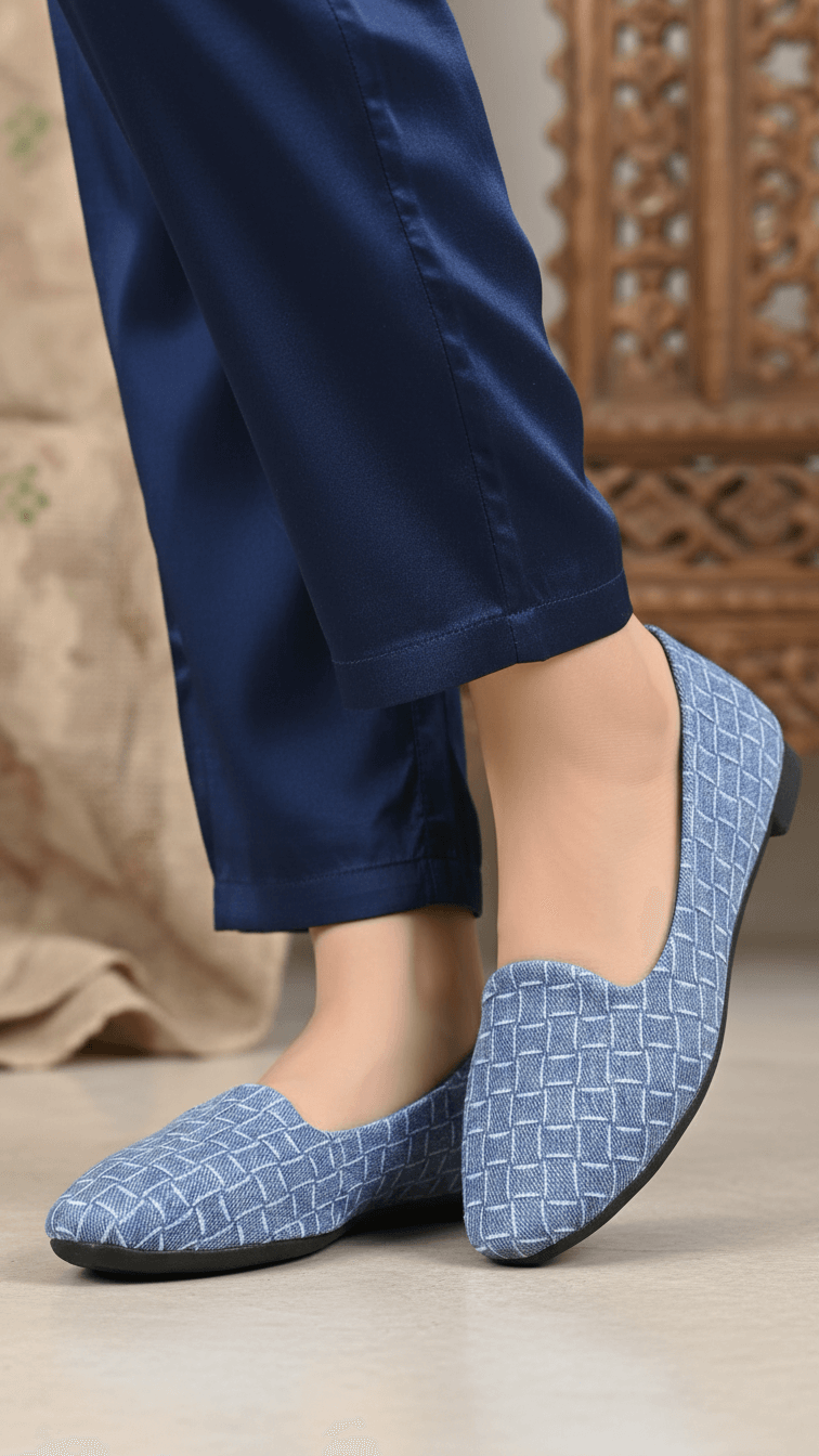 Sky Blue Women Court Shoes