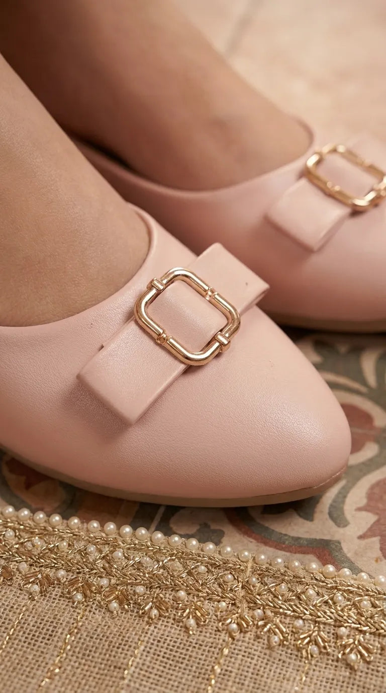 Pink Casual Pumps For Ladies WS0009