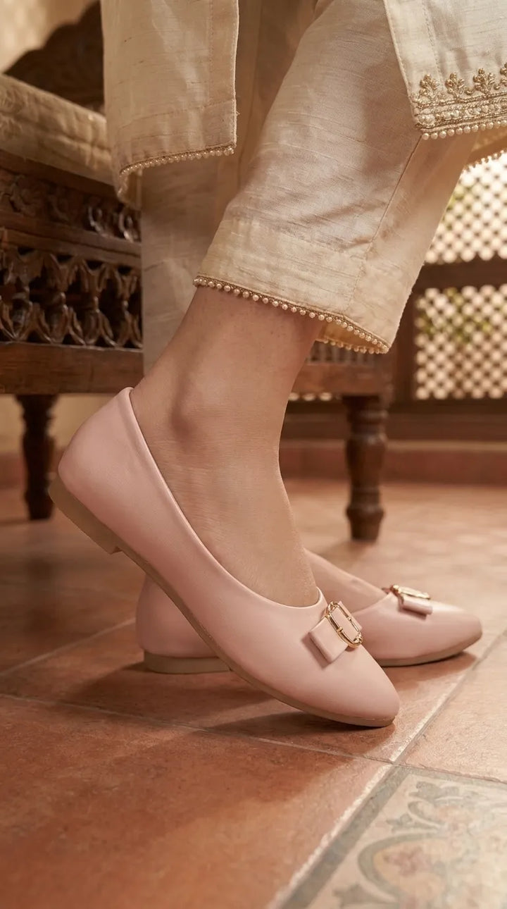 Pink Casual Pumps For Ladies WS0009