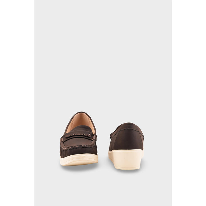 Coffee Women Casual Moccasin -WS002541