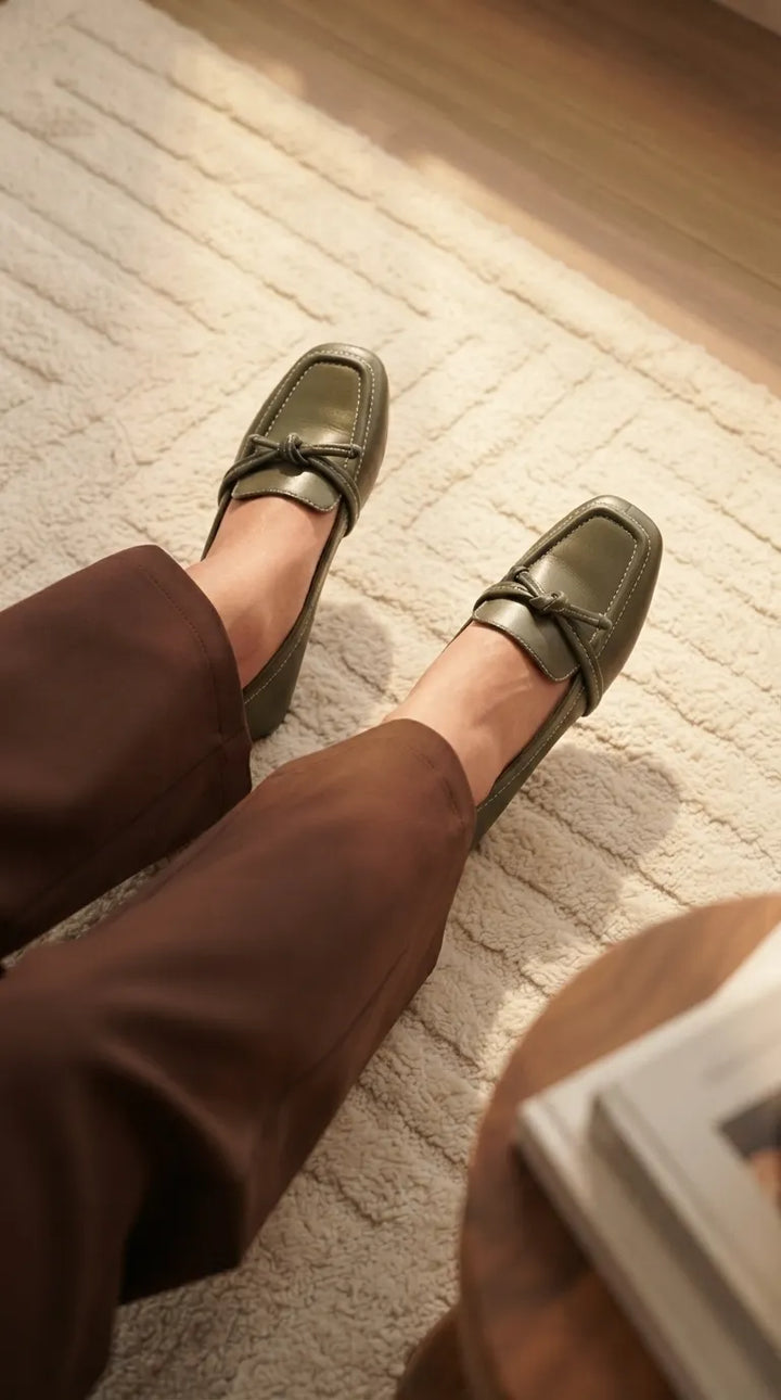 Green Casual Pumps For Ladies WS0033
