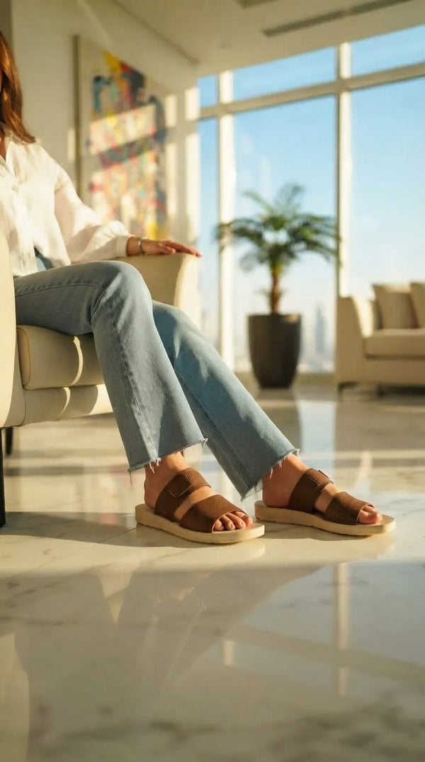 Brown Casual Slipper For Ladies WS0055