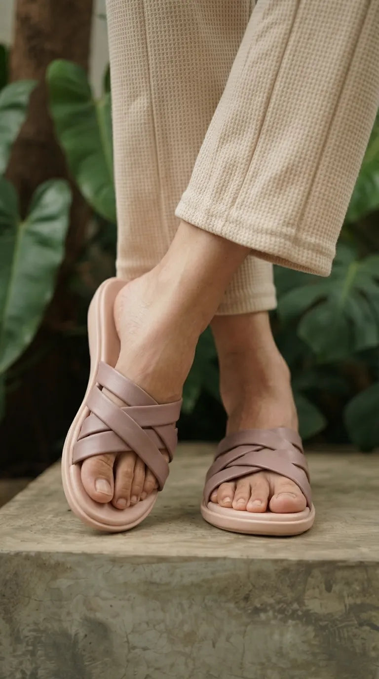 Pink Casual Sandal For Ladies WS0095