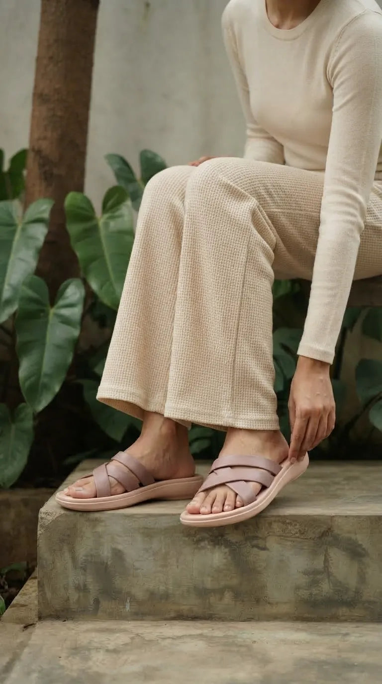 Pink Casual Sandal For Ladies WS0095