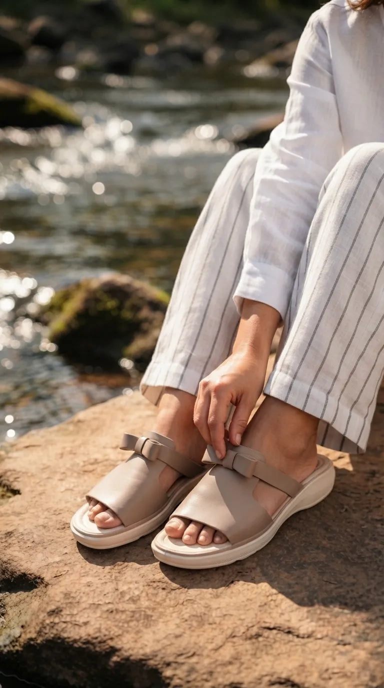 Fawn Casual Slipper For Ladies WS0107