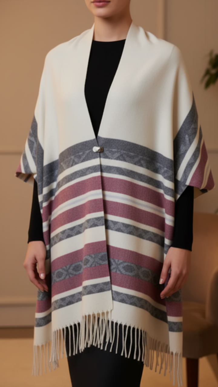 Off/White Winter Capeshawl PW5639