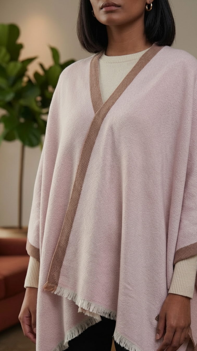 Pink Winter Capeshawl PW5649