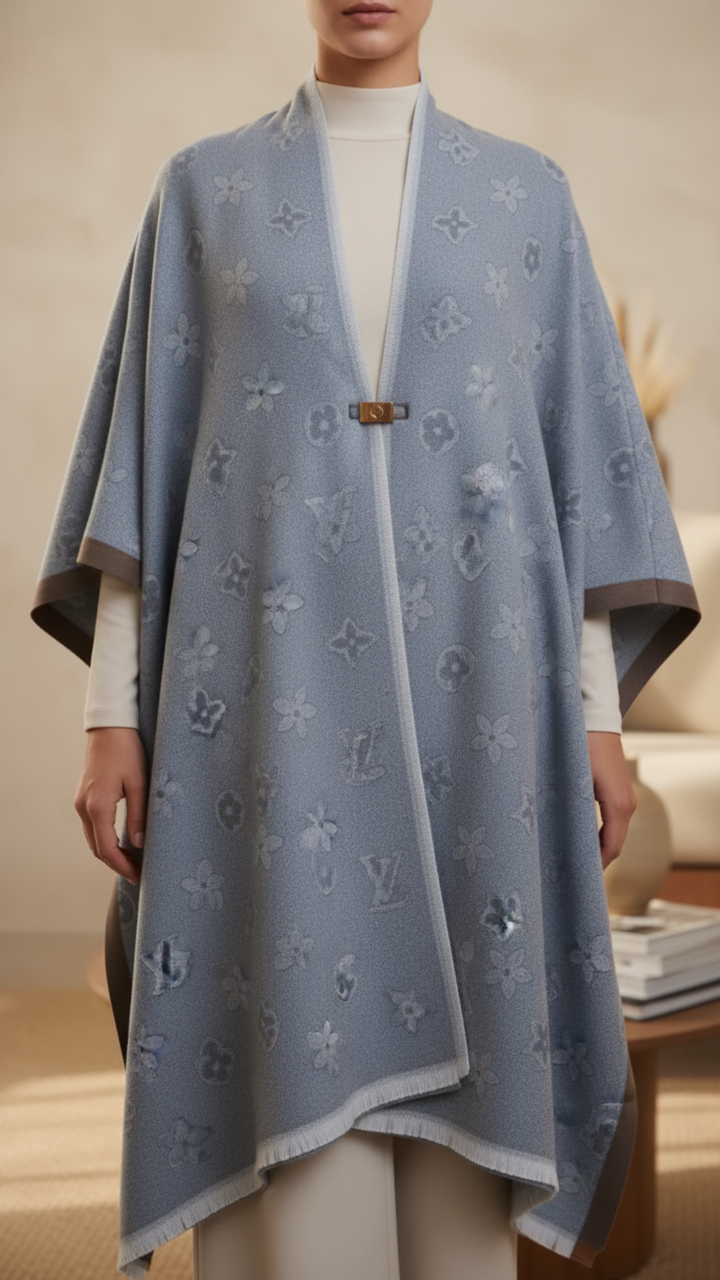 Grey Winter Capeshawl PW5686