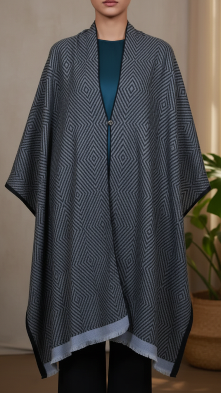 Black Winter Capeshawl PW5673