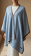 Sky Blue Winter Cape Shawl PW5909