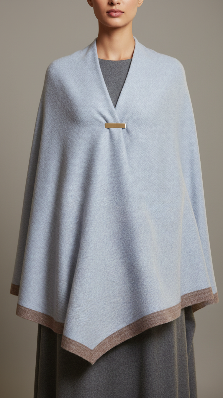 Blue Winter Capeshawl PW5656