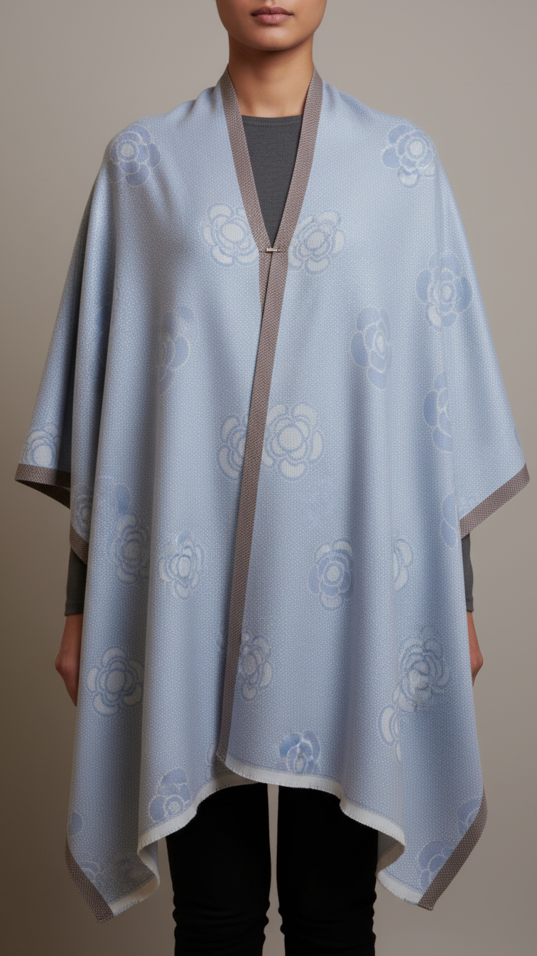 Grey Winter Capeshawl PW5904