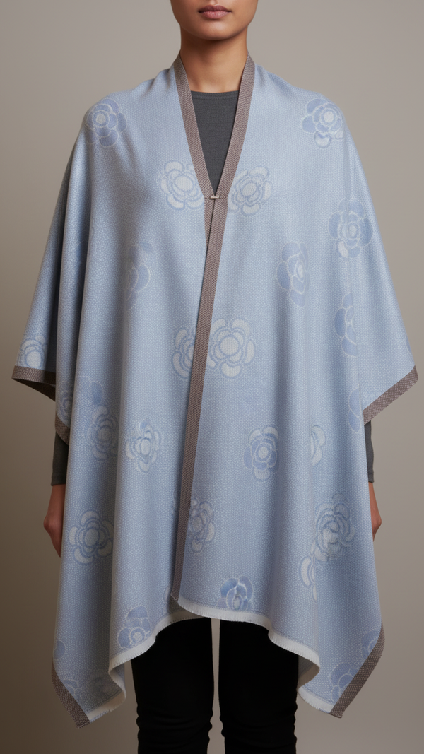 Grey Winter Capeshawl PW5904