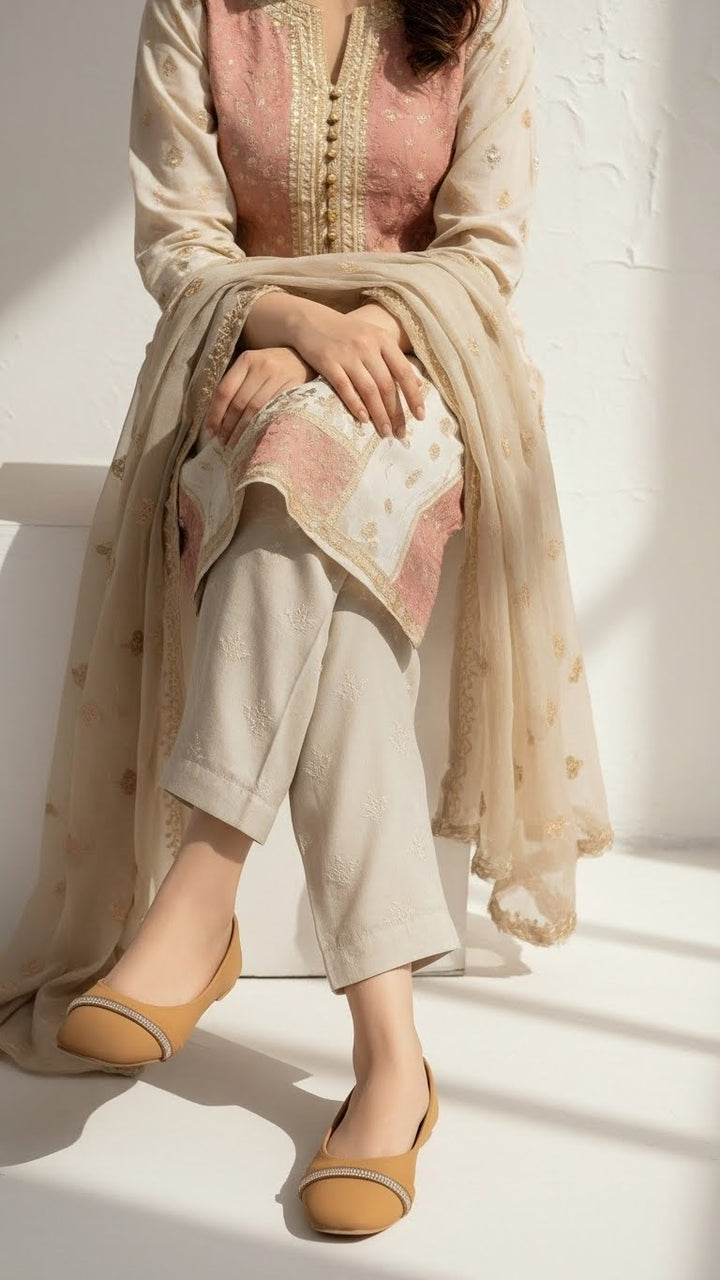 Beige Pumps For Ladies WN1339