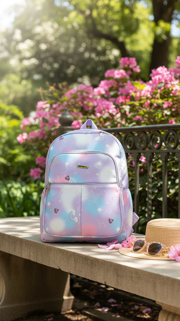 Lilac Casual Back Pack For Ladies P47474