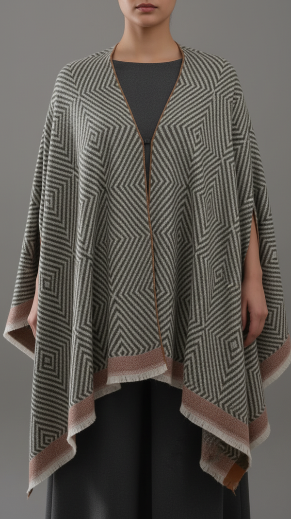 Green Winter Capeshawl PW5669