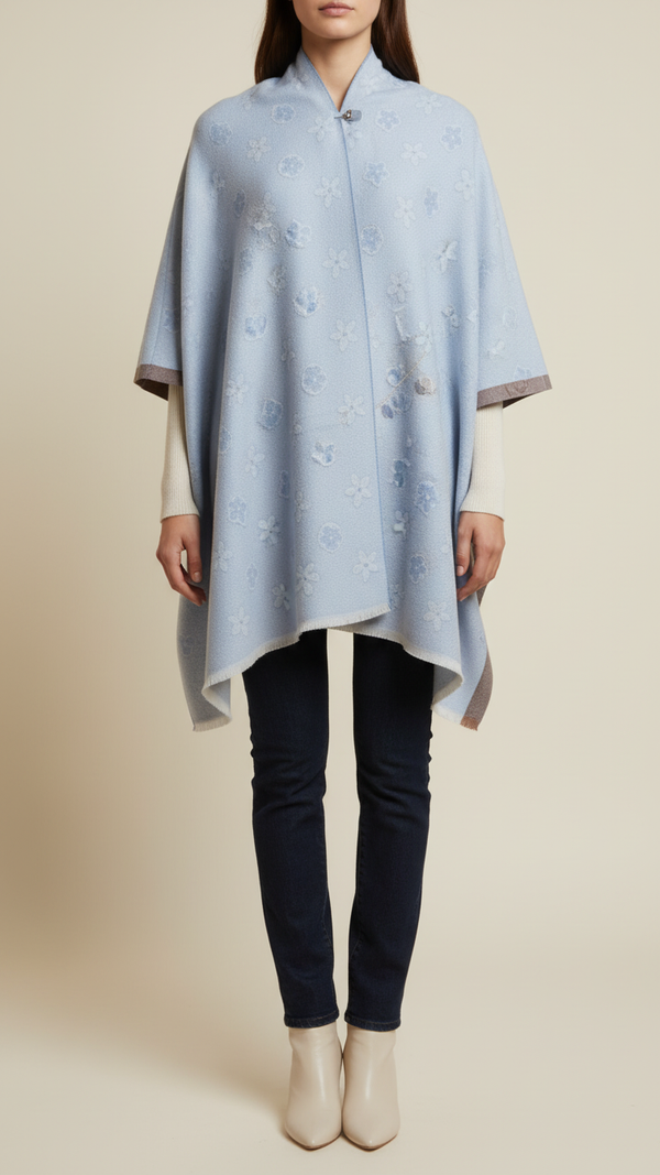 Grey Winter Capeshawl PW5692