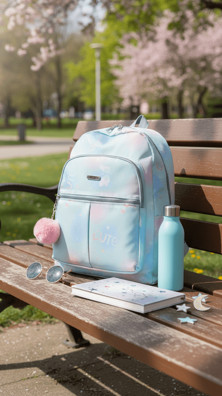 Green Casual Back Pack For Ladies P47474