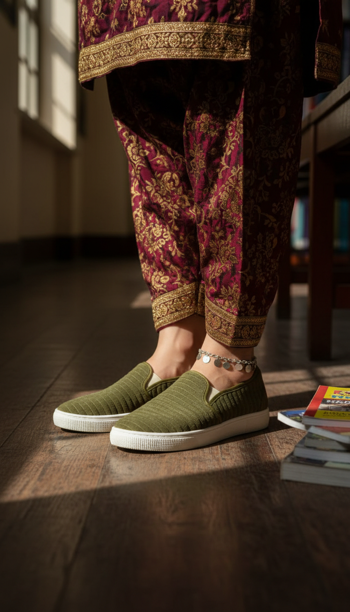 Olive Casual Sneaker WN6204