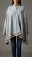 Silver Winter Cape Shawl PW5905