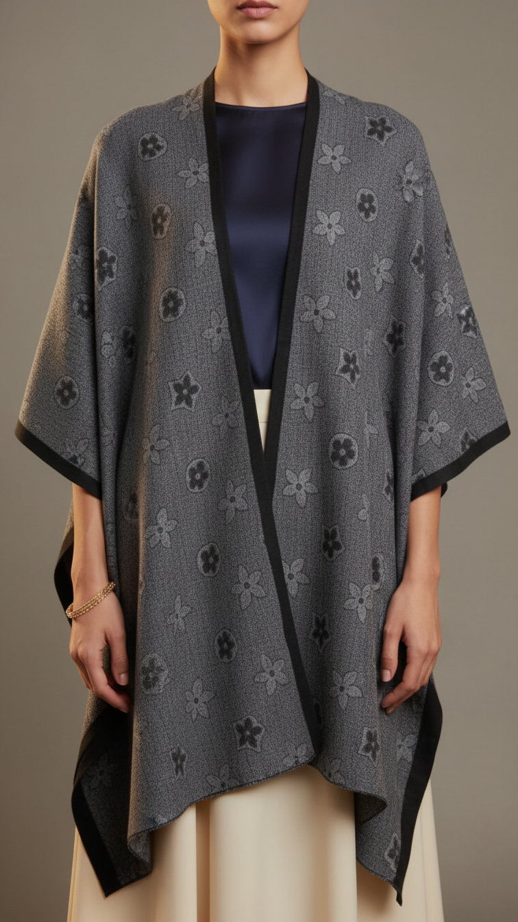 Black Winter Capeshawl PW5682