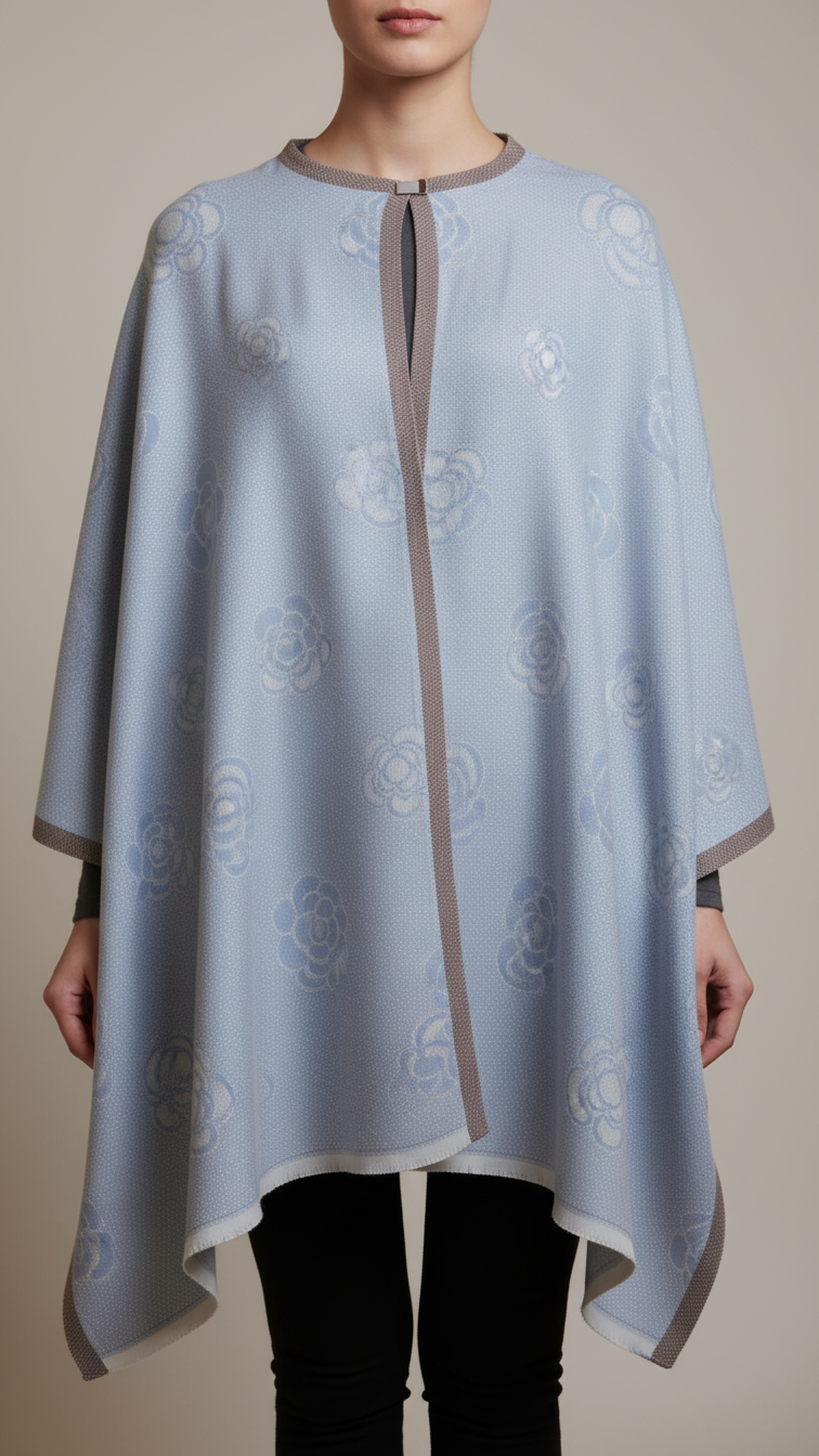 Grey Winter Capeshawl PW5904