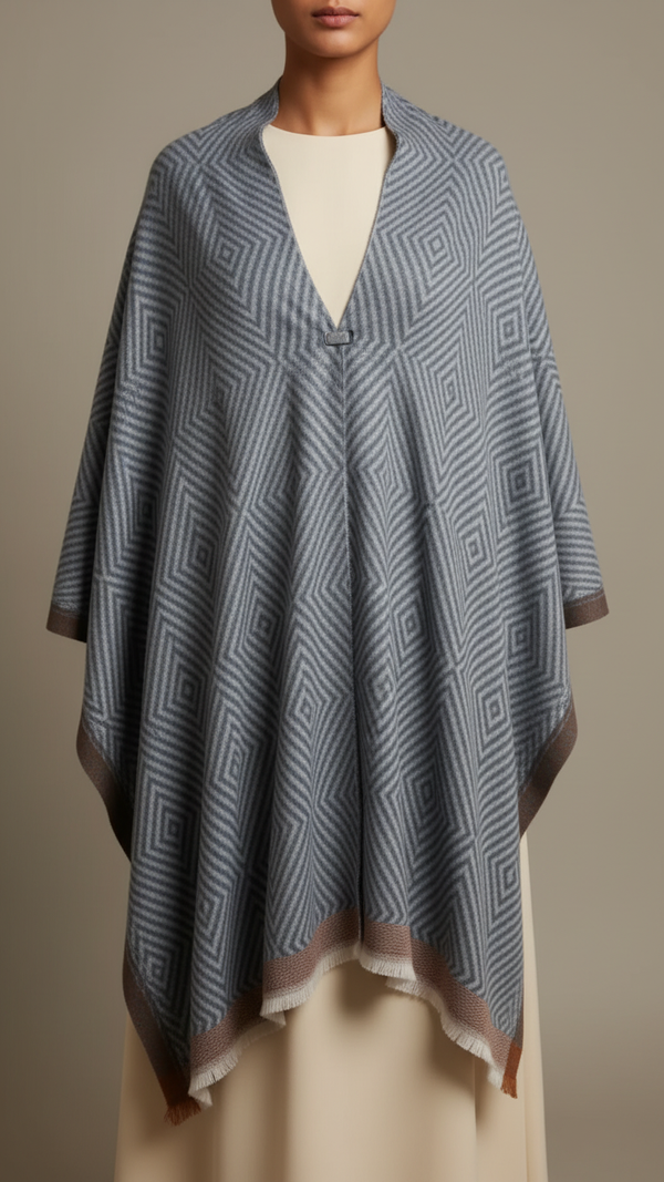 Grey Winter Capeshawl PW5670