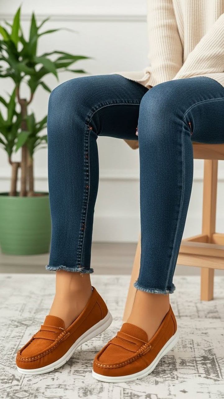 Tan Women Moccasin WN4551