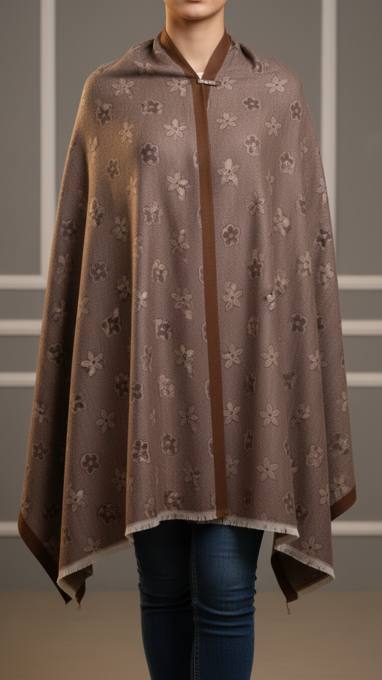 Brown Winter Capeshawl PW5685