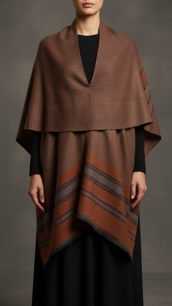 Pink Winter Cape shawl PW5913