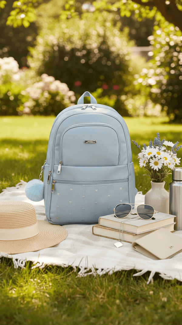 Sky Blue Casual Back Pack For Women P47472
