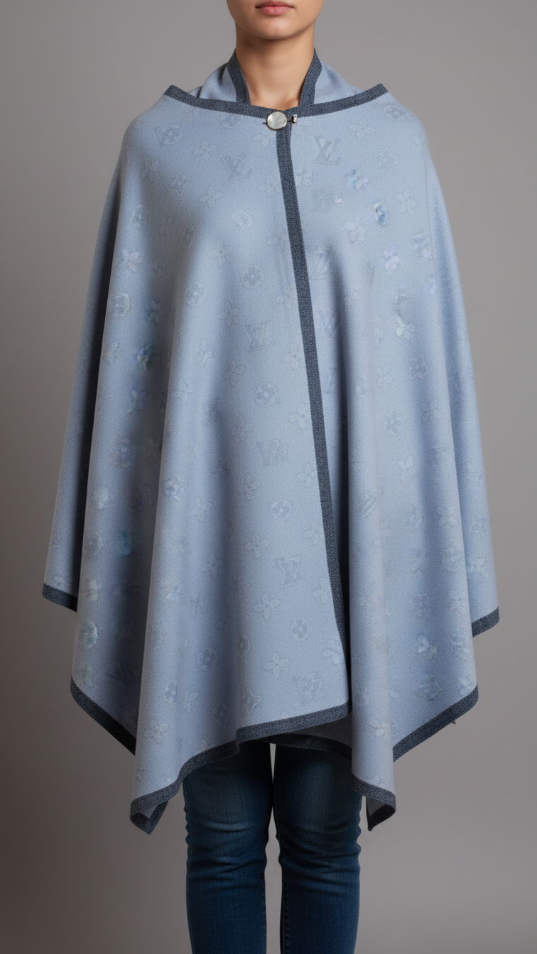 Grey Winter Capeshawl PW5684