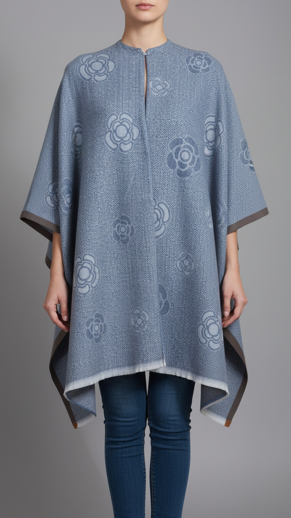 Grey Winter Capeshawl PW5698