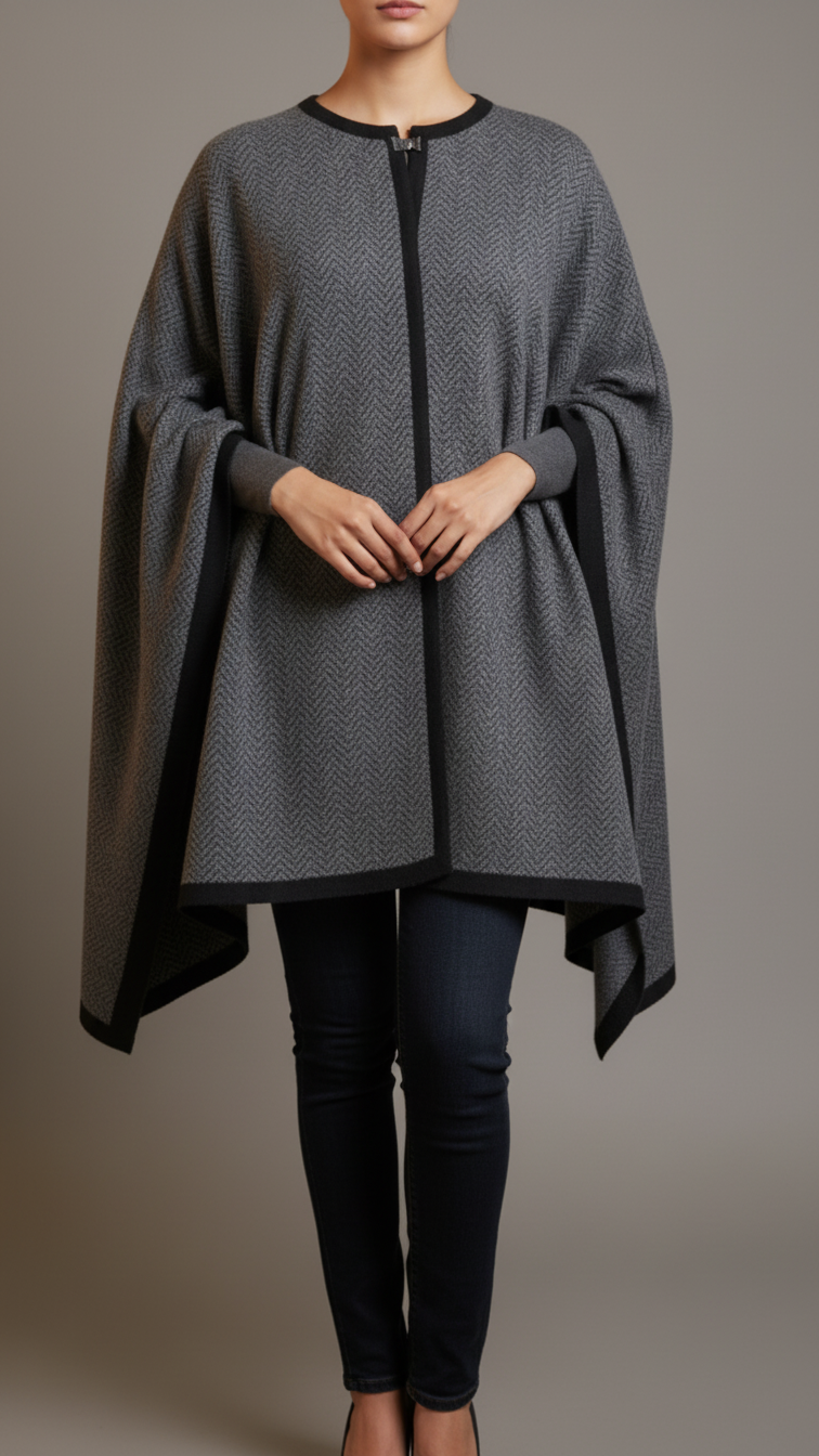 Black Winter Capeshawl PW5654