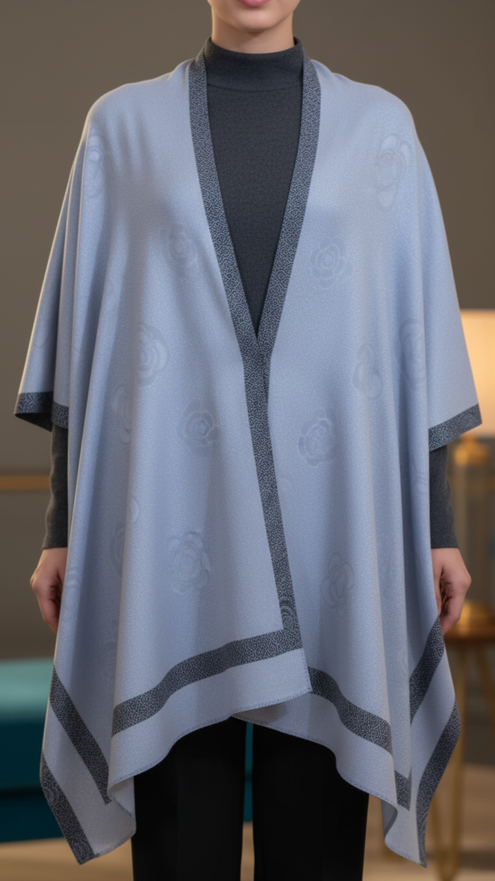 Grey Winter Capeshawl PW5696