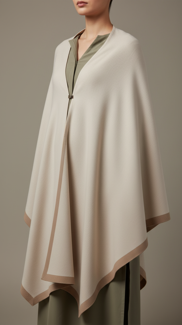 Beige Winter Capeshawl PW5646