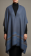 Sky Blue Winter Cape shawl PW5913