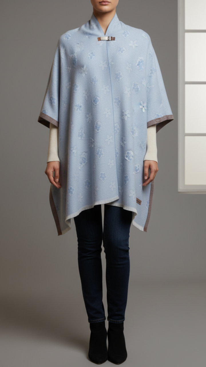 Grey Winter Capeshawl PW5692