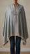 Grey Winter Cape Shawl PW5905